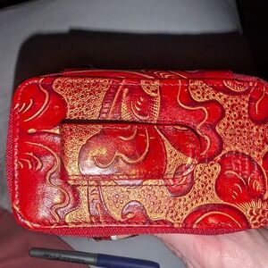 Wilsons Leather Red and Gold Phone Case